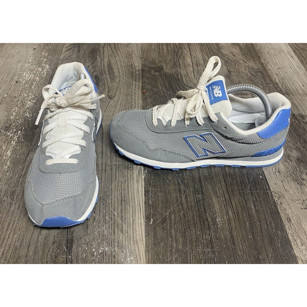 New Balance 515 Classic Boys Size 4.5y Grey Blue Sneaker Shoes